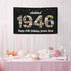 80ste verlichtingspaneel verjaardagsfeest Gefelici Spandoek