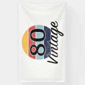  80ste zondag van de geboorte spandoek (Verticaal)