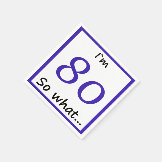 80th Birthday Funny I'm 80 Servetten (Hoek)