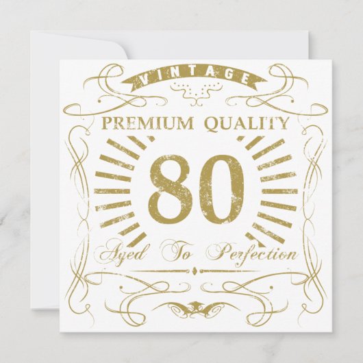 80th Birthday Gag Gift Kaart (Voorkant)