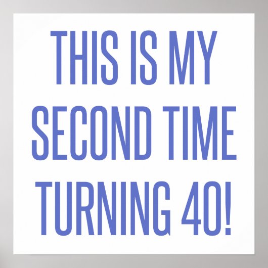 80th Birthday Gag Gift Poster (Voorkant)