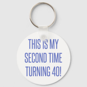 80th Birthday Gag Gift Sleutelhanger