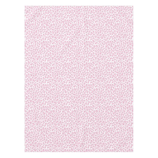 80th Birthday Party Number Pattern Pink and White Tafelkleed (Voorkant)