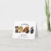 80th birthday Photo Collage established 1946 Bedankkaart (Voorkant)