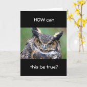 **80th** WHOOOOO DENKT DAT IK ZO OUD KAN ZIJN? Kaa Kaart (Gele Bloem)