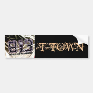 813 T-TOWN Bumpersticker