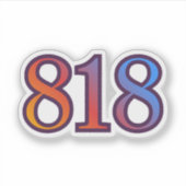 818 Angel Number Success Sticker (Voorkant)