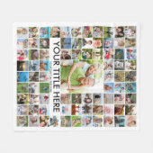 81 Foto Collage Sjabloon - Aangepaste kleur Fleece Deken (Voorkant (Horizontaal))