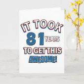 81 jaar oude design kaart (Gele Bloem)