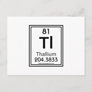 81 Thallium Briefkaart