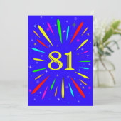 81e anniversaire Fête Invitation Explosion (Debout devant)