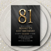 81e Invitation d'anniversaire