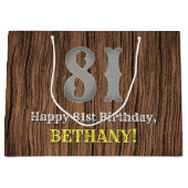 81e verjaardag: Country Western geïnspireerd uiter Groot Cadeauzakje (Voorkant)