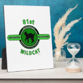 81STE INFANTRY DIVISION "WILDCAT" FOTOPLAAT (Zijkant)