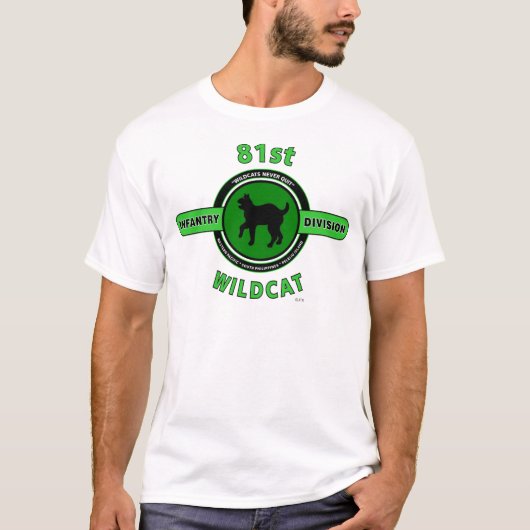 81STE INFANTRY DIVISION "WILDCAT" T-SHIRT (Voorkant)