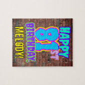 81ste verjaardag ~ Fun, geïnspireerde Urban Graffi Legpuzzel (Horizontaal)