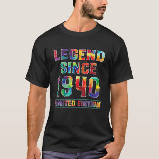 82 jaar oude geboorte Gifts legend sinds 1940 limi T-shirt