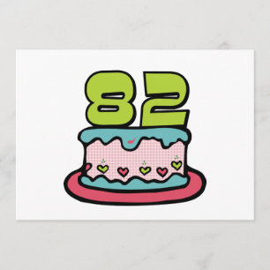 82-jarige verjaardagskaart kaart