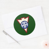 82d Airborne Division Recondo pocket patch 2 Ronde Sticker (Envelop)
