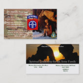 82e AD Chaplain Visitekaartje (Voorkant / Achterkant)