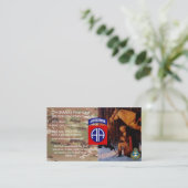 82e AD Chaplain Visitekaartje (Staand voorkant)