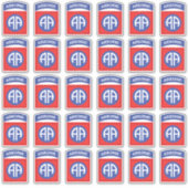 82e Airborne All American patch x30 Sticker (Voorkant)