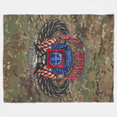 82e Airborne Camo Fleece Deken (Voorkant (Horizontaal))