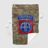 82e Airborne Camo Golfhanddoek (Insitu)