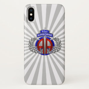 82e Airborne Dagger Sun Rays iPhone X Hoesje