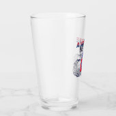 82e Airborne Div Amerikaanse Vlag Jump Wings Glas (Rechts)