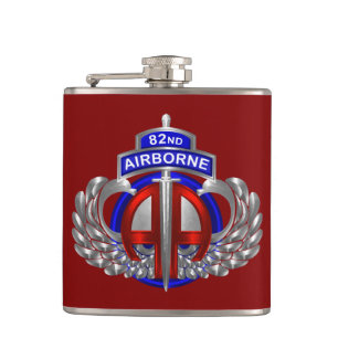 82e Airborne Divisie Dagger Div Kleuren Heupfles