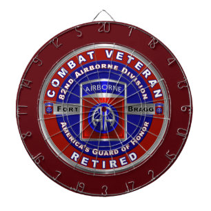 82e Airborne Divisie Gepensioneerde Veteraan Dartbord