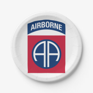 82e Airborne Divisie Insigne Militaire Veteraan Papieren Bordje