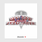 82e Airborne Division Airborne Paratrooper Sticker (Vel)