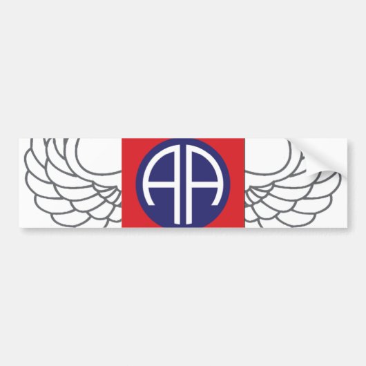 82e Airborne Division "All American" Bumpersticker (Voorkant)