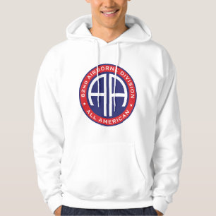 82e Airborne Division All American Casual Patch Hoodie