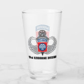 82e Airborne Division Beer Glass Glas (Achterkant)