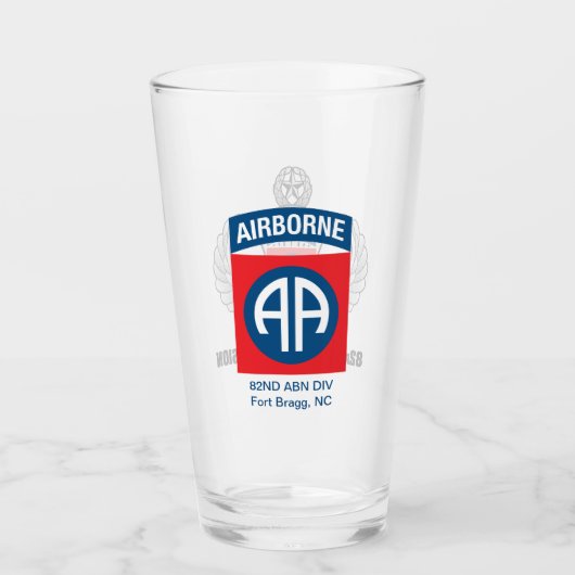 82e Airborne Division Beer Glass Glas (Voorkant)