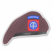 82e Airborne Division Beret Sticker (Voorkant)