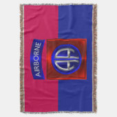 82e Airborne Division Custom Metal like Patch Deken (Voorkant Verticaal)