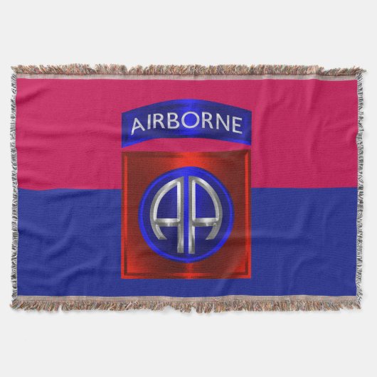 82e Airborne Division Custom Metal like Patch Deken (Voorkant)