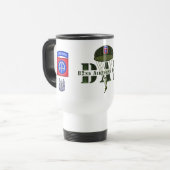 82e Airborne Division "DAD" Travel Mug Reisbeker (Voorkant links)