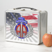 82e Airborne Division Dagger American Flag (In situ)