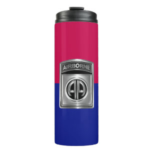 82e Airborne Division Gepersonaliseerd Patch Thermosbeker
