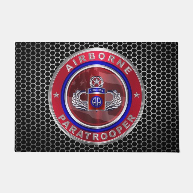 82e Airborne Division Jump Master Deurmat (Voorkant)