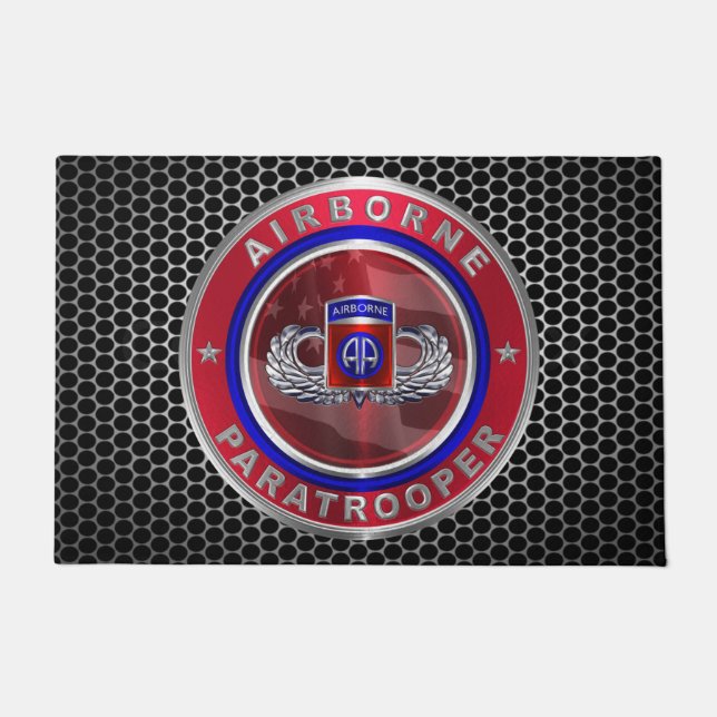 82e Airborne Division Paratrooper Deurmat (Voorkant)