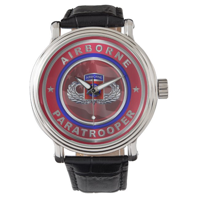 82e Airborne Division Paratrooper Horloge (Voorkant)