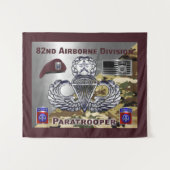 82e Airborne Division Paratrooper Wandkleed (Voorkant (horizontaal))