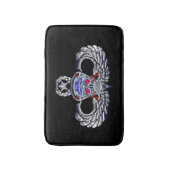 82e Airborne Division "Silver Skull" Master Jump Badmat (Voorkant Verticaal)