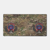82e Airborne Fort Bragg Camo Desk Mat (Voorkant)